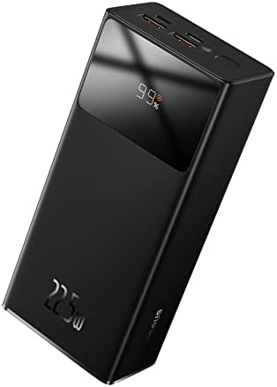 Baseus 30000mAh Portable Charger, 22.5W Power Bank Fast Charging Battery Pack with 2 USB-A, 1 USB-C and 1 Micro USB Ports Compatible with iPhone, iPad, AirPods, Switch, Samsung Devices, and More