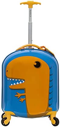 Rockland Jr. Kidâ€™s My First Luggage â€“ Hardside Spinner Luggage, Dinosaur, Carry-On 16-Inch