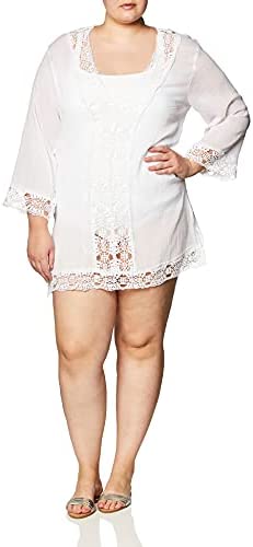 La Blanca Womenâ€™s V-Neck Tunic Swimsuit Cover Up