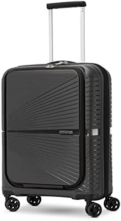 American Tourister Airconic Hardside Expandable Luggage with Spinner Wheels, Graphite, Carry-On 20-Inch