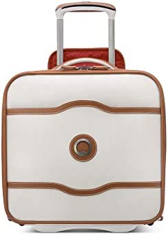 DELSEY Paris Chatelet 2.0 Softside Luggage Under-Seater with 2 Wheels, Angora, Carry-on 16 Inch
