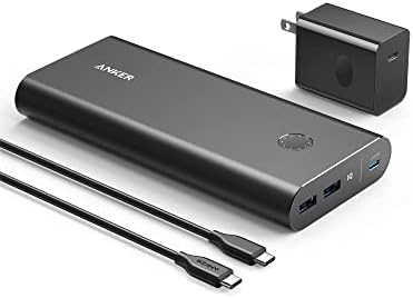 Anker PowerCore+ 26800mAh PD 45W with 60W PD Charger, Power Delivery Portable Charger Bundle for USB C MacBook Air/Pro/Dell XPS, iPad Pro, iPhone 14/13/12 Series, and More