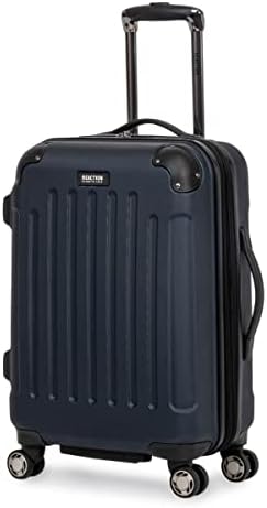 Kenneth Cole REACTION Renegade 20â€ Carry-On Luggage Expandable 8-Wheel Spinner Lightweight Hardside Cabin Bag Suitcase, Navy Blue, inch