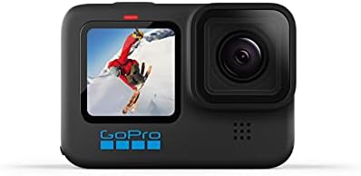 GoPro HERO10 Black â€“ Waterproof Action Camera with Front LCD and Touch Rear Screens, 5.3K60 Ultra HD Video, 23MP Photos, 1080p Live Streaming, Webcam, Stabilization (Renewed)