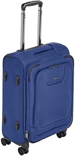 Amazon Basics Expandable Softside Carry-On Spinner Luggage Suitcase With TSA Lock And Wheels ? 23 Inch, Blue