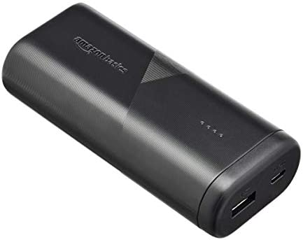 Amazon Basics Ultra-Portable Charger Power Bank Battery, USB-A, 10000mAh