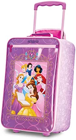 American Tourister Kids? Disney Softside Upright Luggage, Pink, 18?