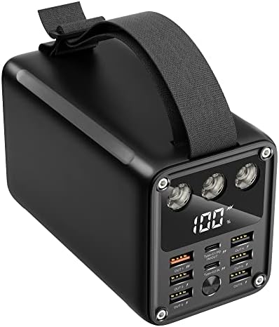 KONFULON 60000mAh High Capacity Power Bank Fast Charging USB C PD 20W Battery Packs with 7 Outputs 22.5W & LCD Display Battery Bank for iPhone, Samsung, iPad,MacBook & Outdoors Camping