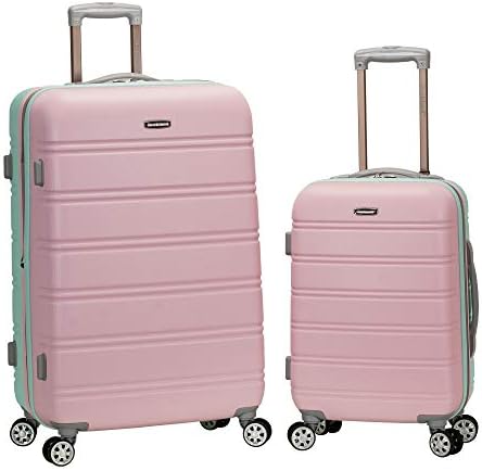 Rockland Melbourne Hardside Expandable Spinner Wheel Luggage, Mint, 2-Piece Set (20/28)