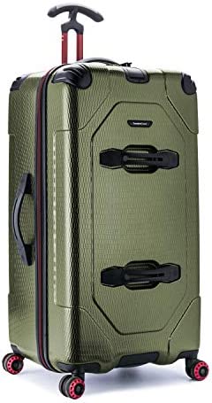 Travelerâ€™s Choice Maxporter II 30â€³ Hardside Spinner Trunk Luggage, Dark Green