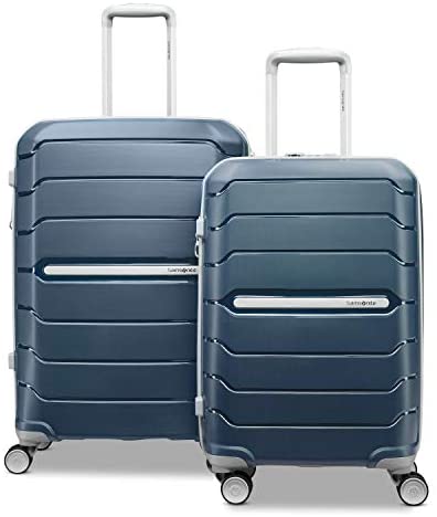 Samsonite Freeform Hardside Expandable with Double Spinner Wheels, Navy, 2-Piece Set (21/28)