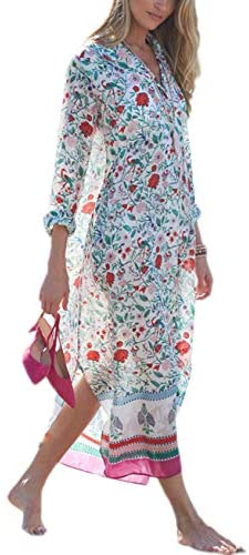 Bsubseach Womenâ€™s Swimwear Turkish Kaftans Swimsuit Cover up Caftan Beach Long Dress