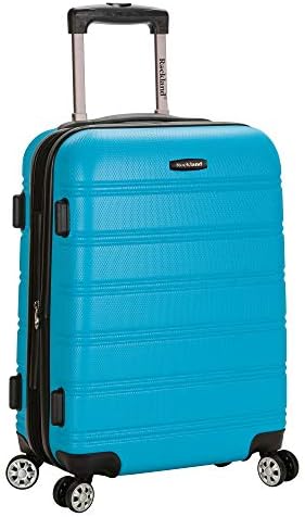 Rockland Melbourne Hardside Expandable Spinner Wheel Luggage, Turquoise, Carry-On 20-Inch