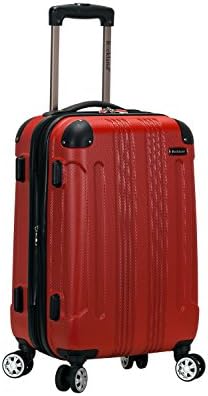 Rockland London Hardside Spinner Wheel Luggage, Red, Carry-On 20-Inch