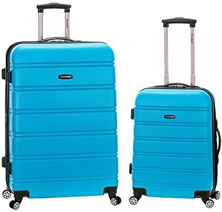 Rockland Melbourne Hardside Expandable Spinner Wheel Luggage, Turquoise, 2-Piece Set (20/28)