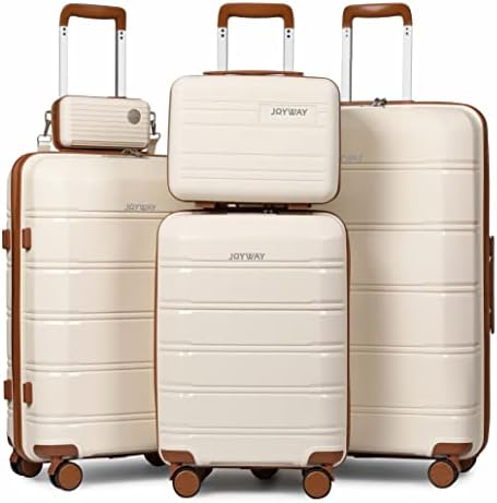 Joyway Luggage 5 Piece Setsï¼Œ Lightweight Rolling Hardside Travel Luggage with TSA Lockï¼ŒLuggage Set Clearanceï¼ŒSuitcase with Spinner Wheels for Women