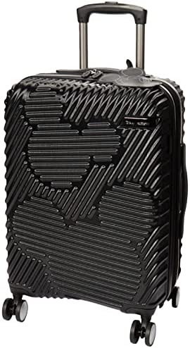 American Tourister Disney Molded Hardside Expandable Luggage with Spinner Wheels, Black, Carry-On 20-Inch