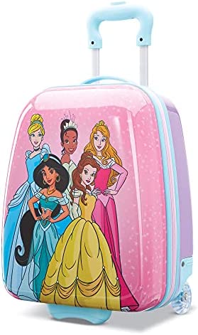 AMERICAN TOURISTER Kids? Disney Hardside Upright Luggage, Princess, Carry-On 18-Inch