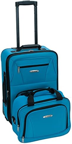 Rockland Fashion Softside Upright Luggage Set, Turquoise, 2-Piece (14/19)