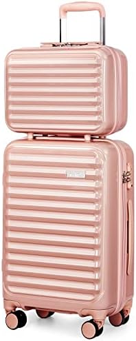 Coolife Luggage Suitcase expandable (only 28â€) ABS+PC Spinner suitcase with TSA Lock carry on 20 in 24in 28in