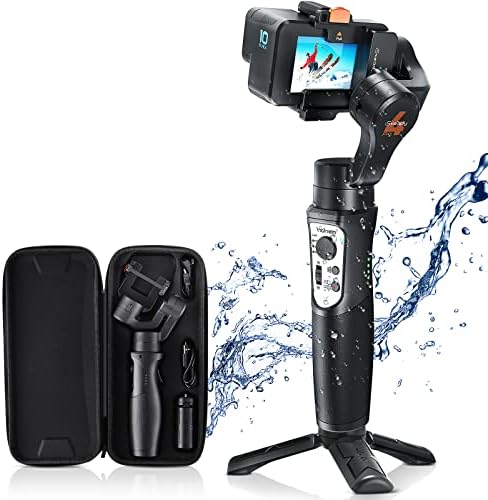 3 Axis Gimbal Stabilizer for Gopro Hero 11/10/9, Handheld Stabilizer for Gopro for Video Recording,IPX4 Waterproof, Bluetooth Control, Compatible with Osmo Camera, YI Cam, Insta360, hohem iSteady Pro4