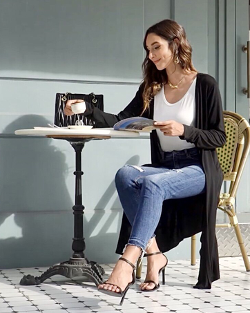 Women Plus Size Long Open Front Drape Maxi Cardigan Lightweight Duster Long Sleeve Cardigan