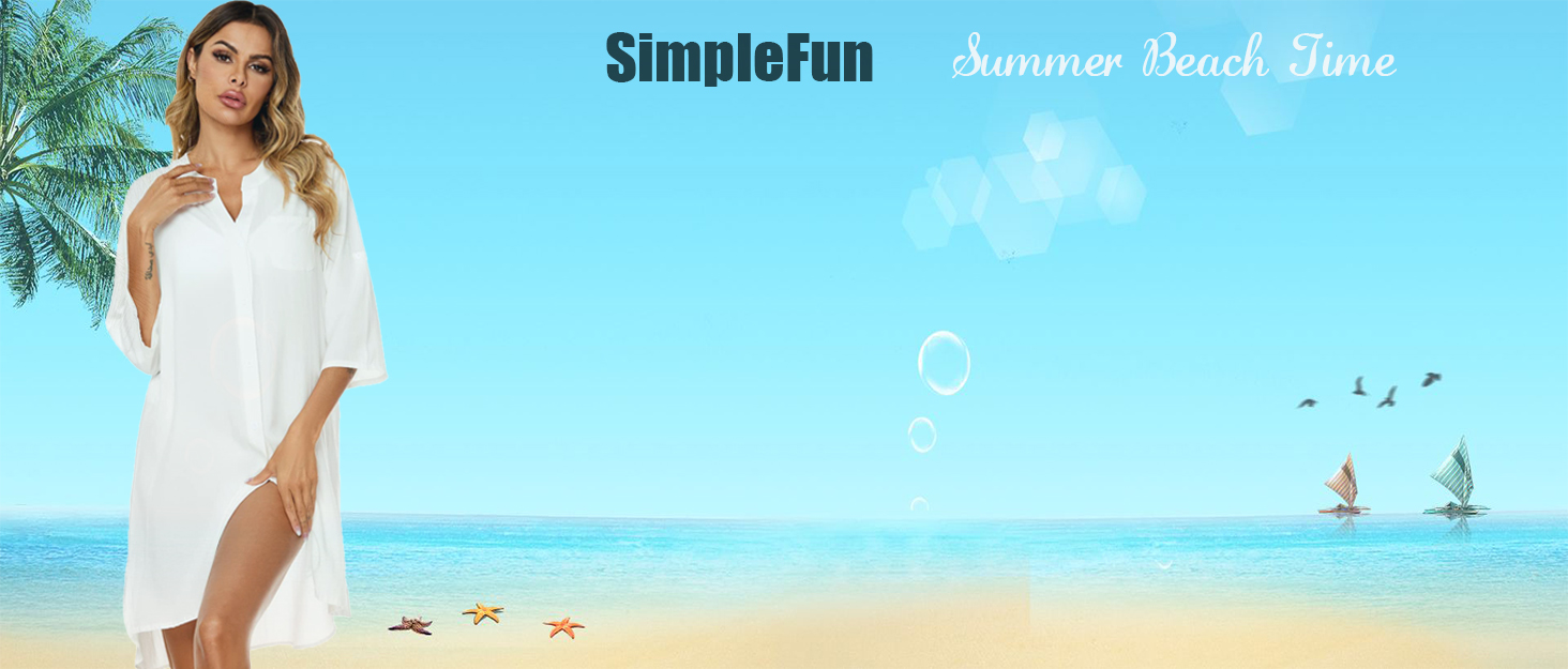 simplefun beach cover up