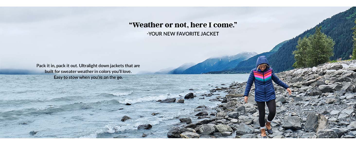 "Weather or not, here I come."