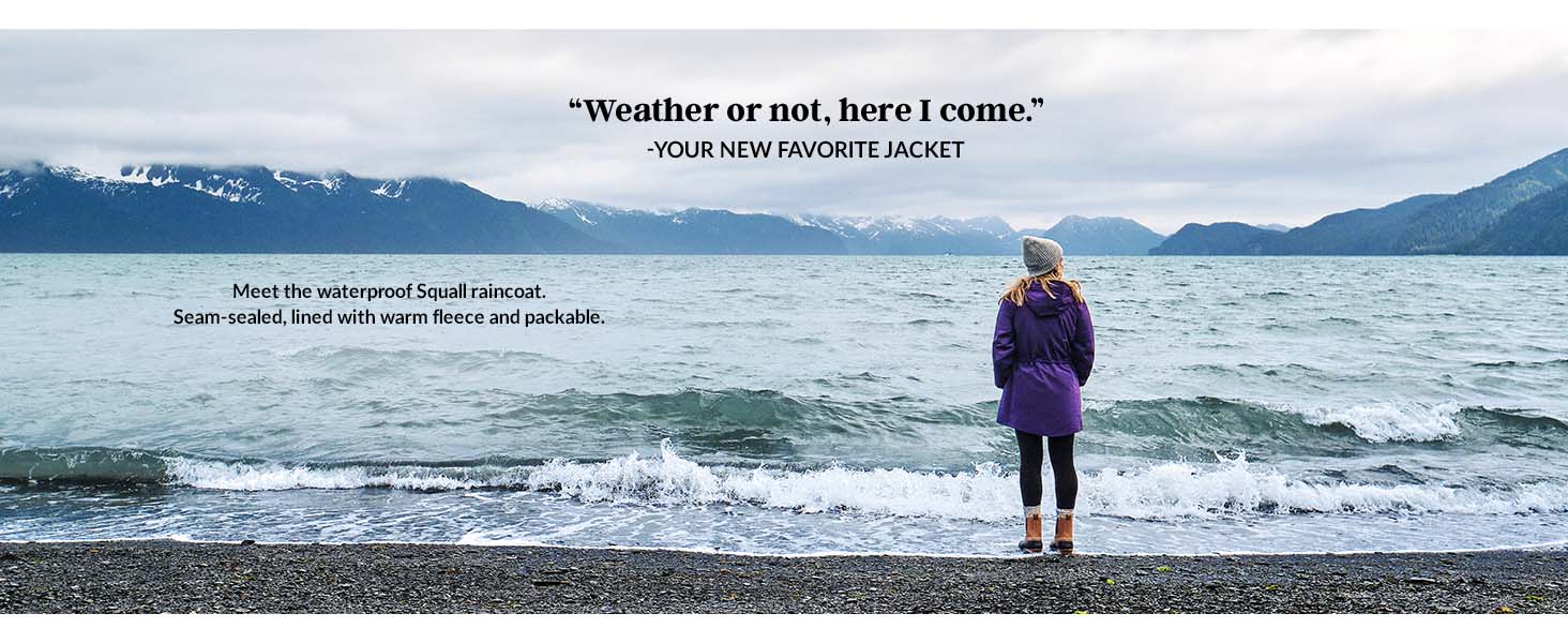 "Weather or not, here I come."