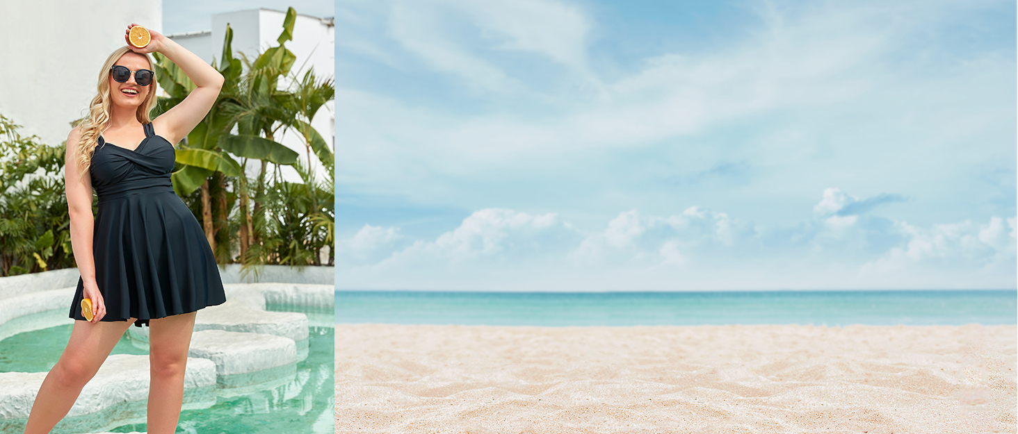 Aqua Eve Plus Size Swimsuit