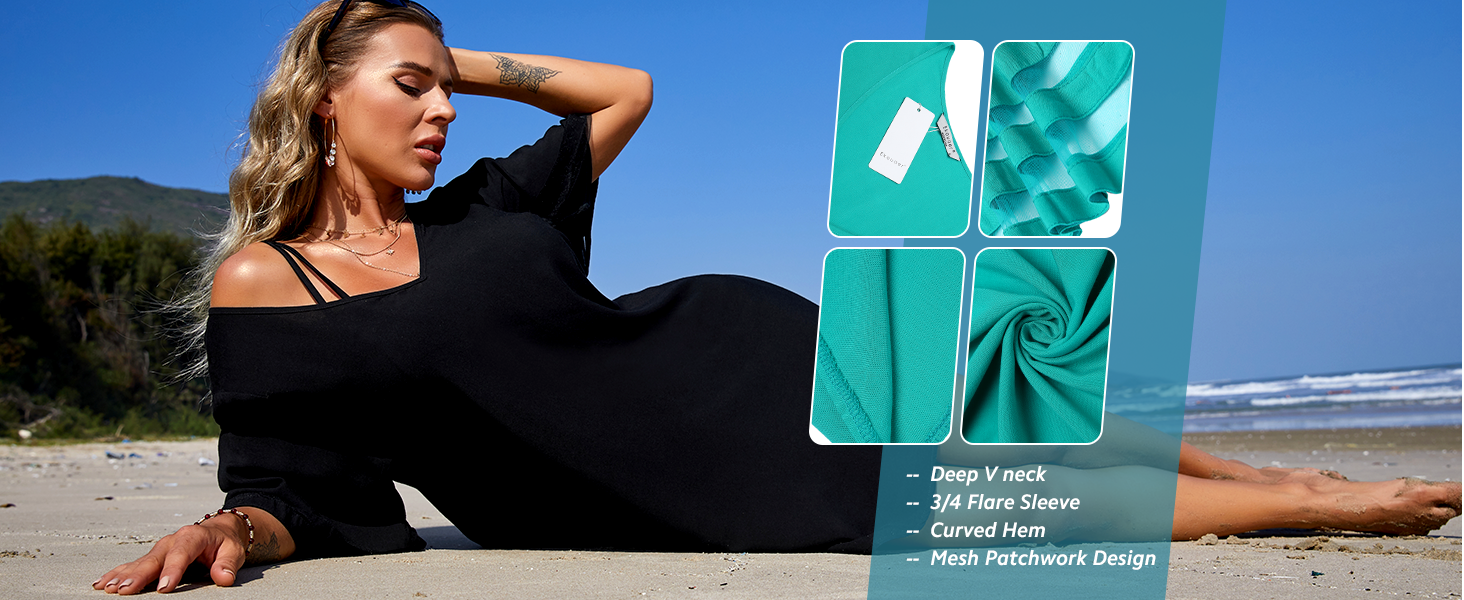 white beach cover up