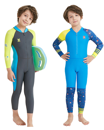 kids diving surfing swimsuits for girls boys