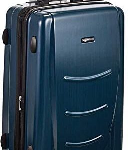 Amazon Basics 24 inch 68 cm Hardshell Check-in Size Suitcase, Navy Blue